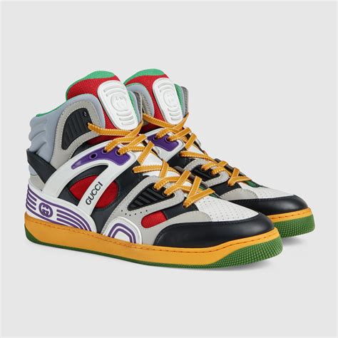 gucci sneakers basket|Gucci basket high top sneakers.